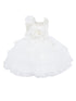 Baby Girls Lala & Erina Ivory Tulle Lace 3D Applique Flower Girl Dress 3-24M